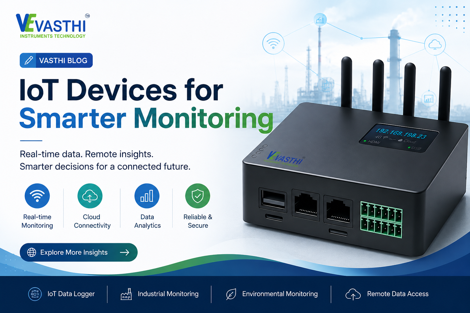 IoT Devices for Industrial Monitoring: Applications, Benefits &amp; How They Work